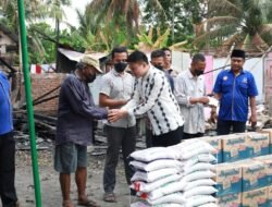 Pimpinan DPRD Sumut Bantu Korban Kebakaran di Kecamatan Wampu