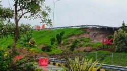 Diguyur Hujan, Konstruksi Ruas Tol Binjai – Langsa Longsor