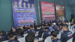 Rico Ricky Buka Turnamen Badminton NasDem Cup 2025 di Medan