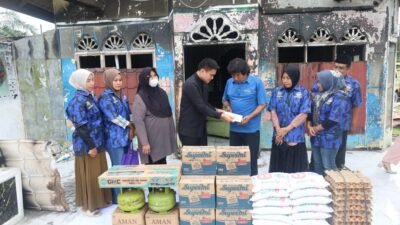 Pimpinan DPRD Sumut Ricky Anthony Bantu Korban Kebakaran di Sambirejo