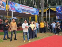 Dibuka Wakil DPP Golkar Pusat, 16 Tim ikuti turnamen Voli yang digelar Ketua PBVSI Langkat Edi Bahagia dan CV Wampu Arih Ersada